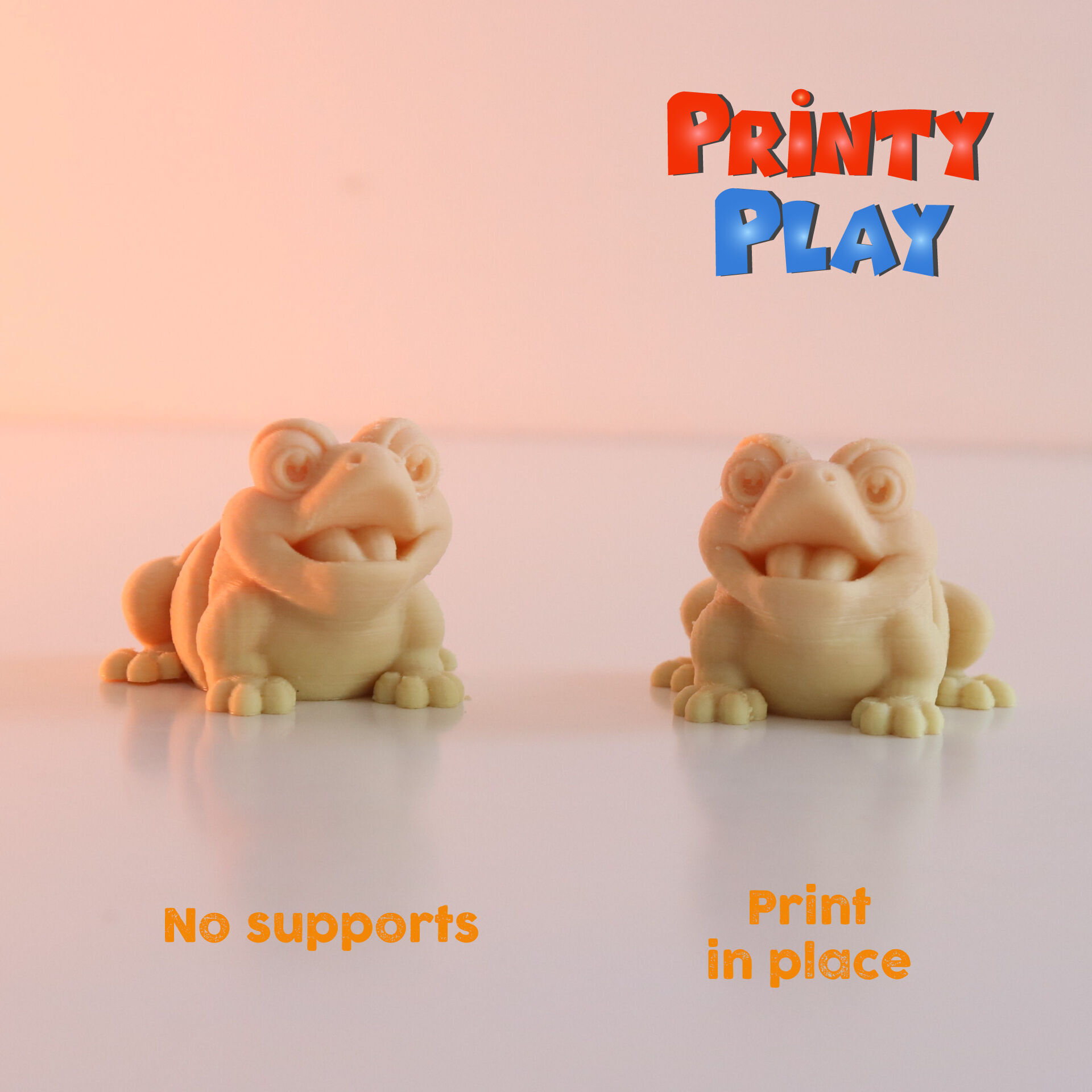 Cute Flexi Mini Frog- STL for 3d printing 3D print model_6