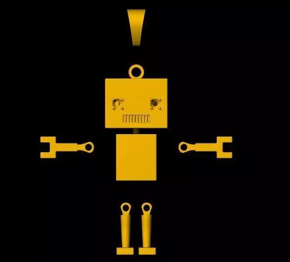 robot pendant 3dm file 3D print model_0