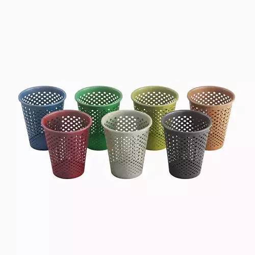 Plastic Trash Bin Set 