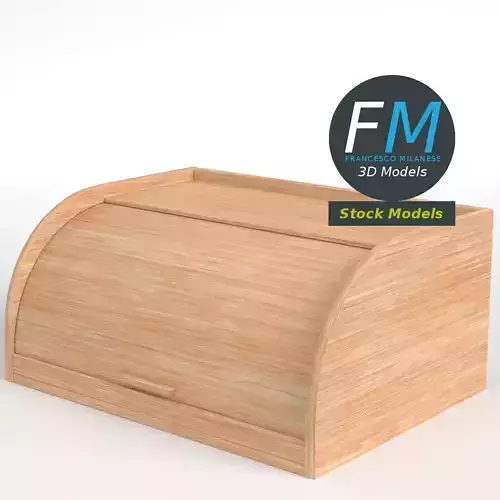 Bread bin with a swing top