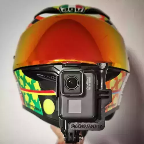 GoPro mount AGV K3 SV helmet 3D print model