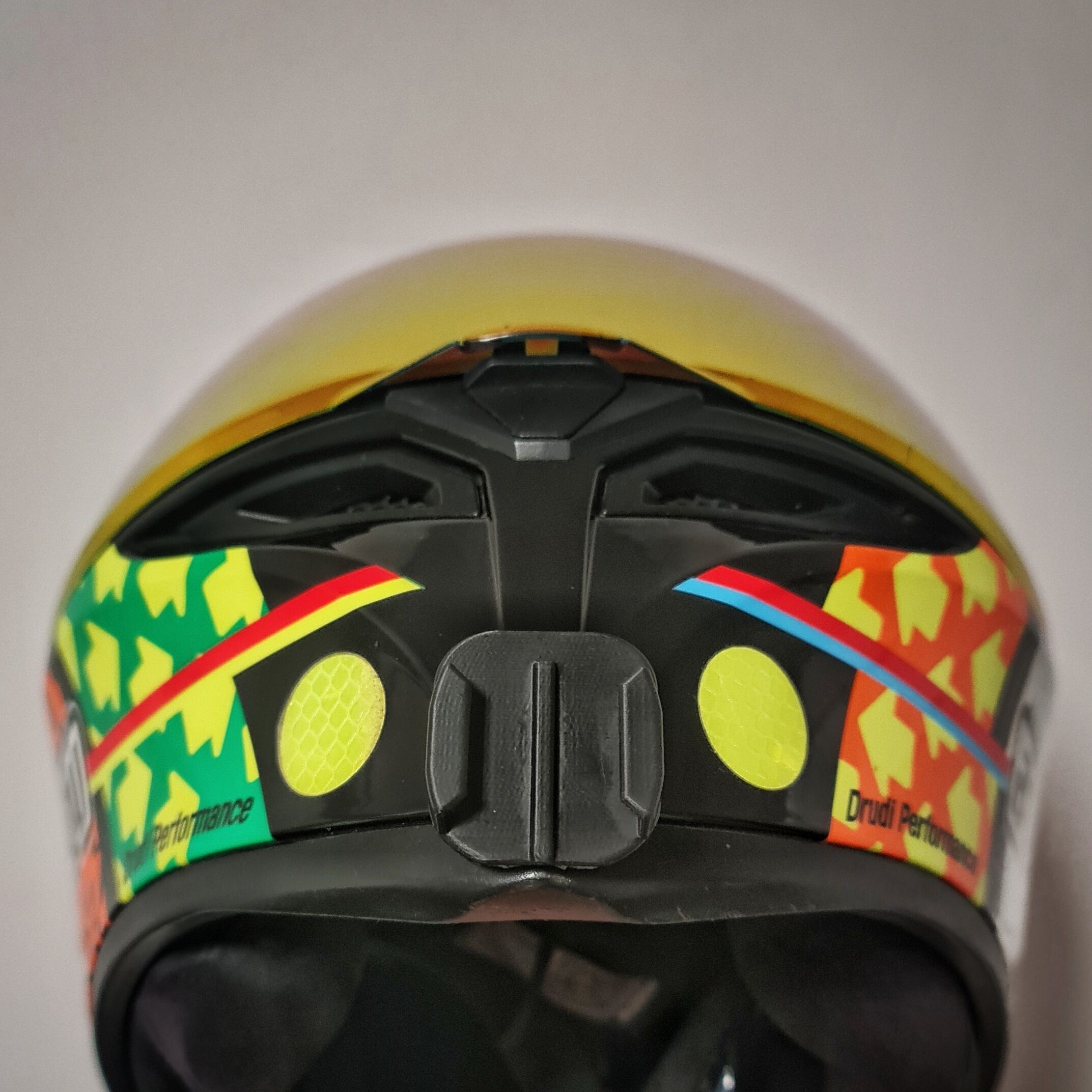 GoPro mount AGV K3 SV helmet 3D print model_6