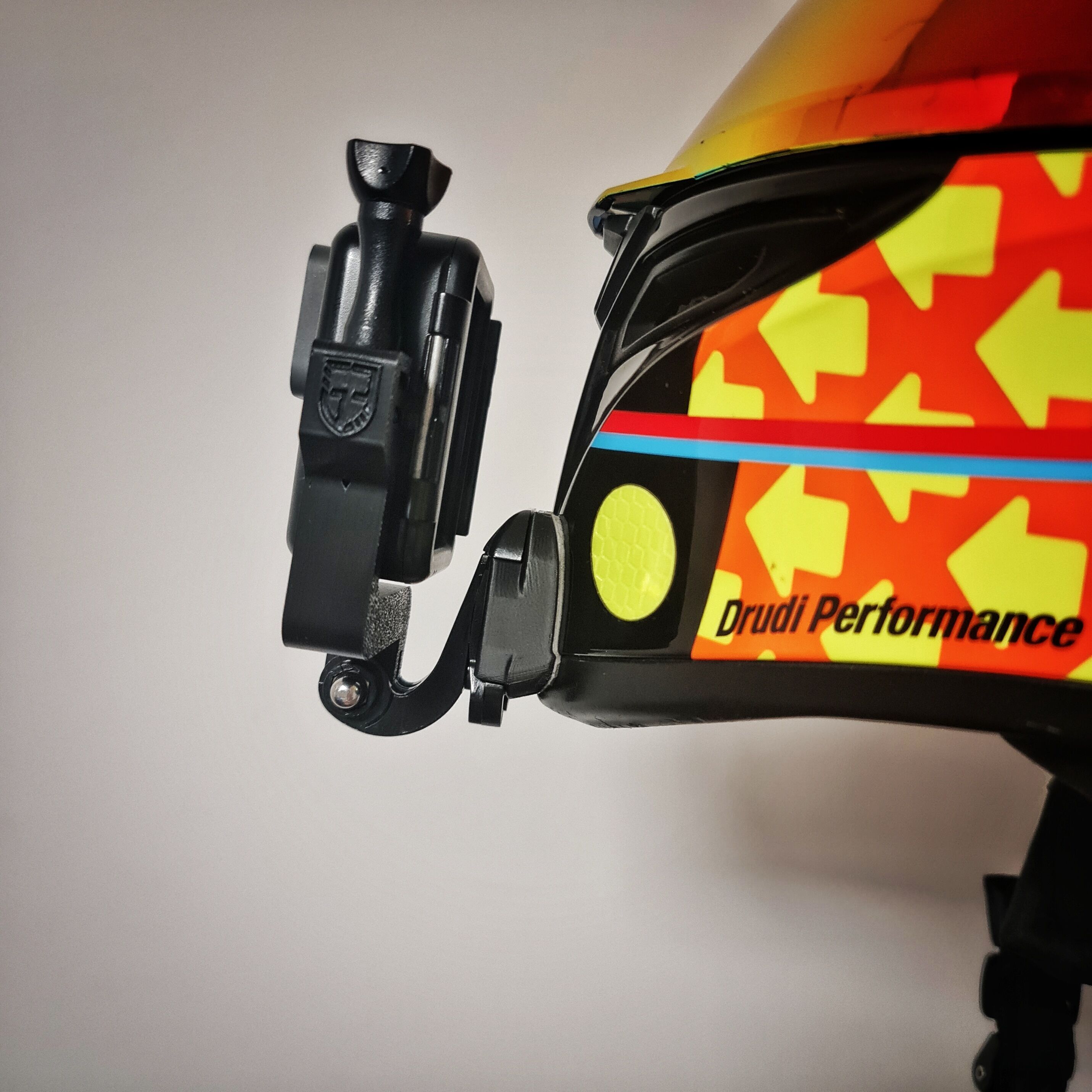 GoPro mount AGV K3 SV helmet 3D print model_2