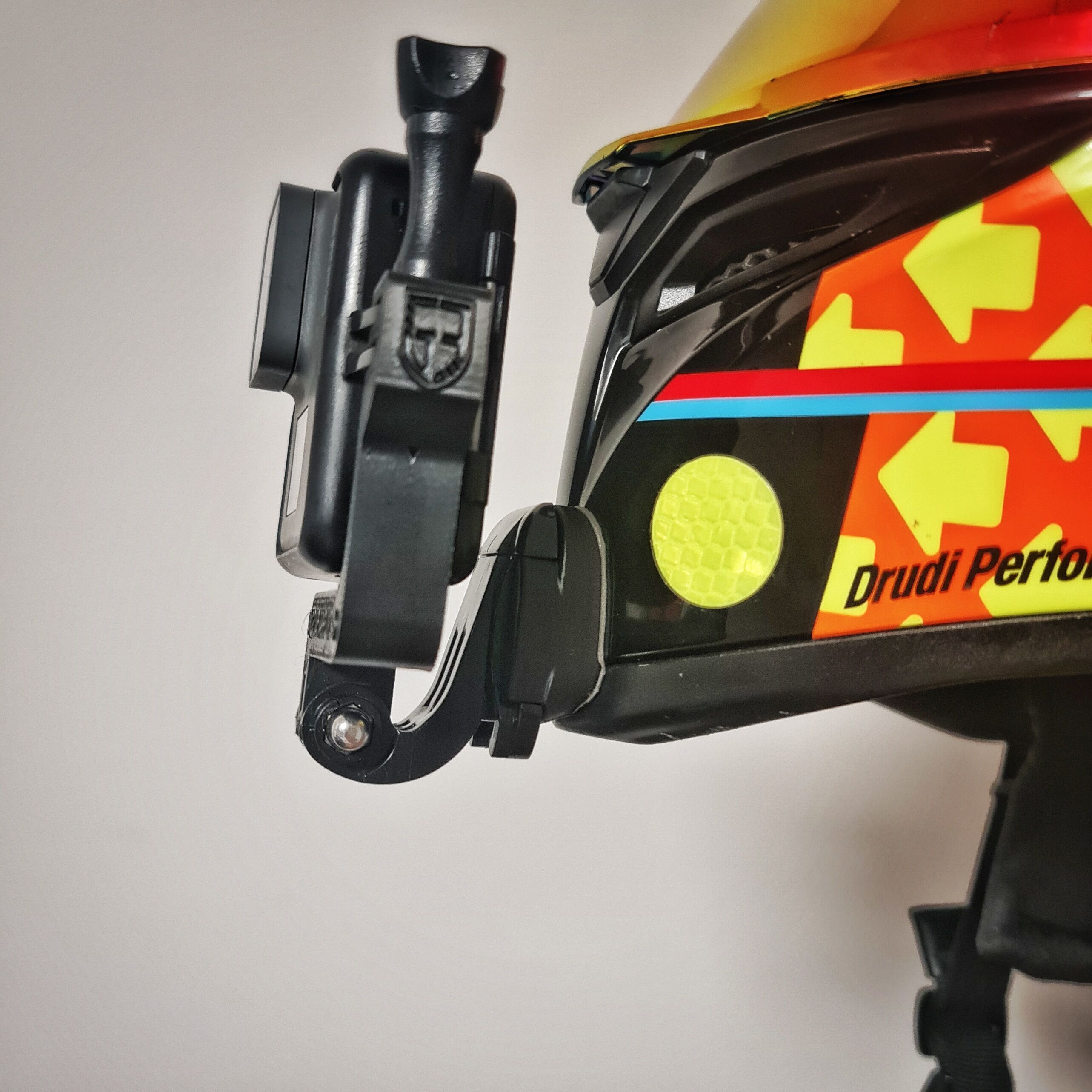GoPro mount AGV K3 SV helmet 3D print model_3