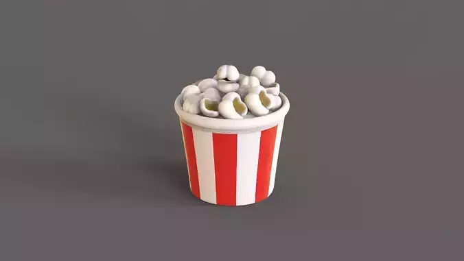 Low-Poly Popcorn