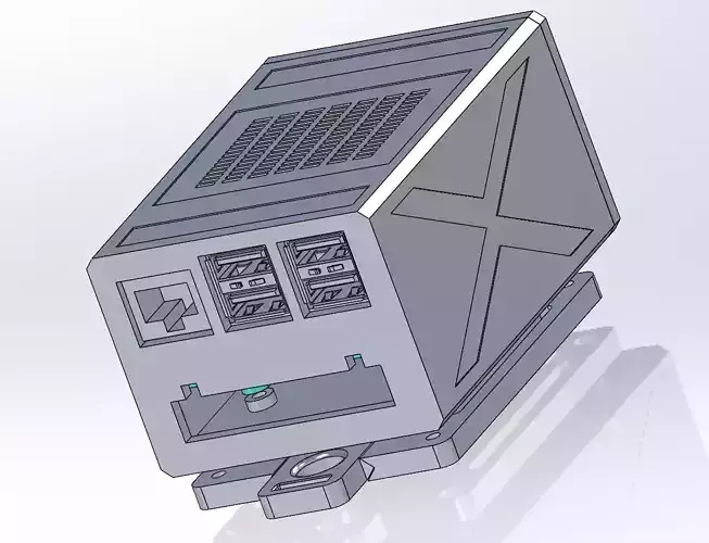 Raspberry pi 5 case industrial DIN rail mount