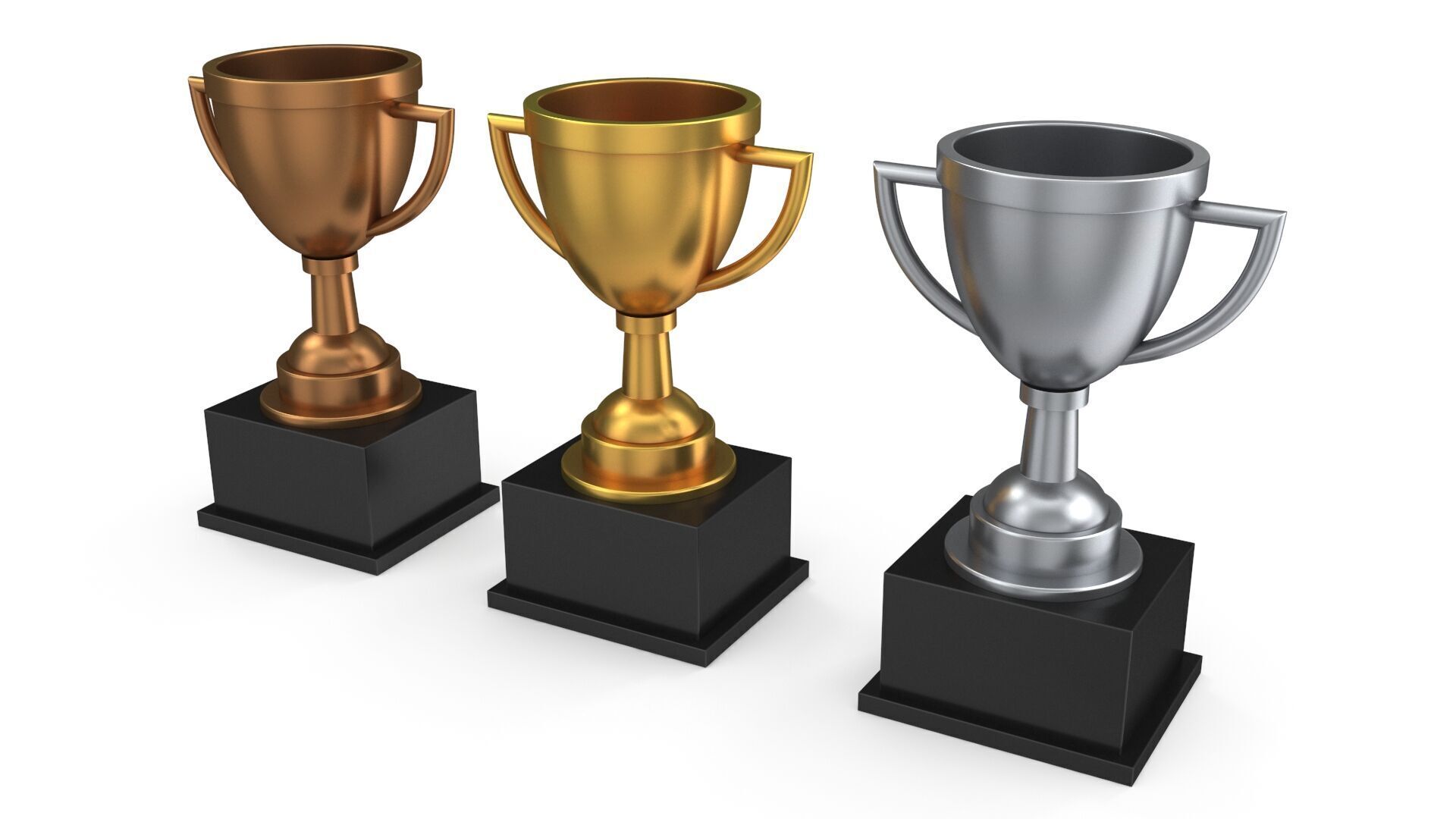 Trophies star 3D model_3