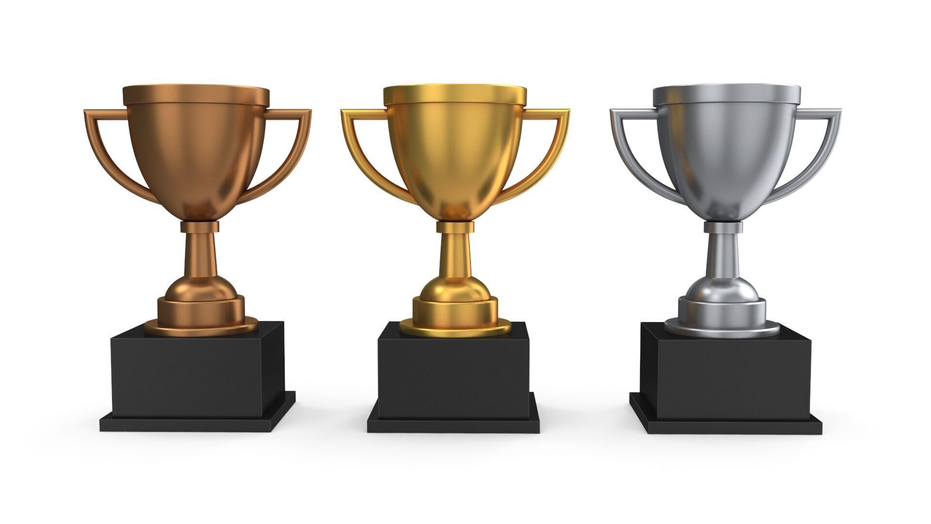 Trophies star 3D model_7