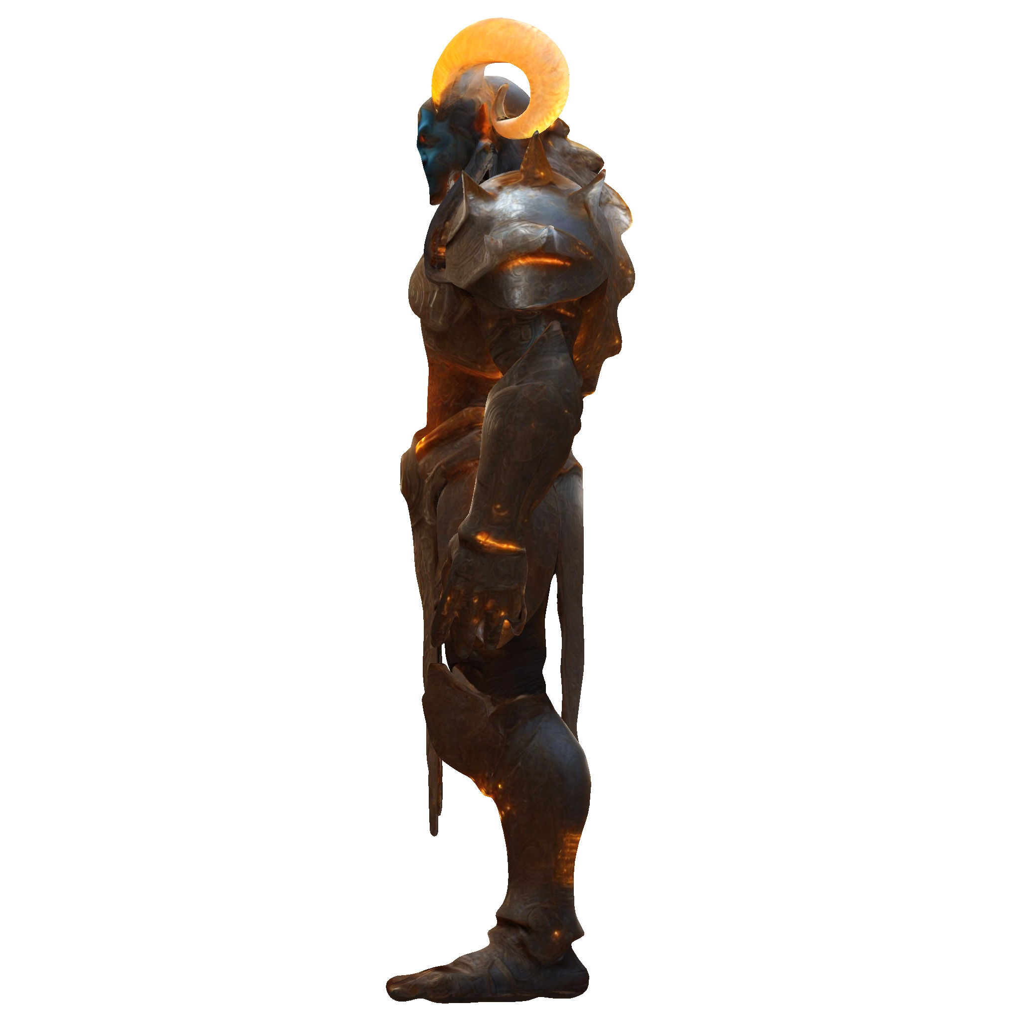 Celestial Horned Guardian 3D print model_5