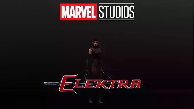 Elektra Low-poly 3D model
