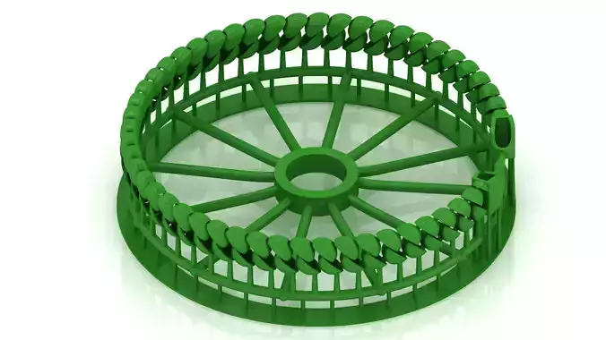 7MM SPIRAL 3D Oval CUBAN BRACELET OR CHAIN OR NECKLACE 