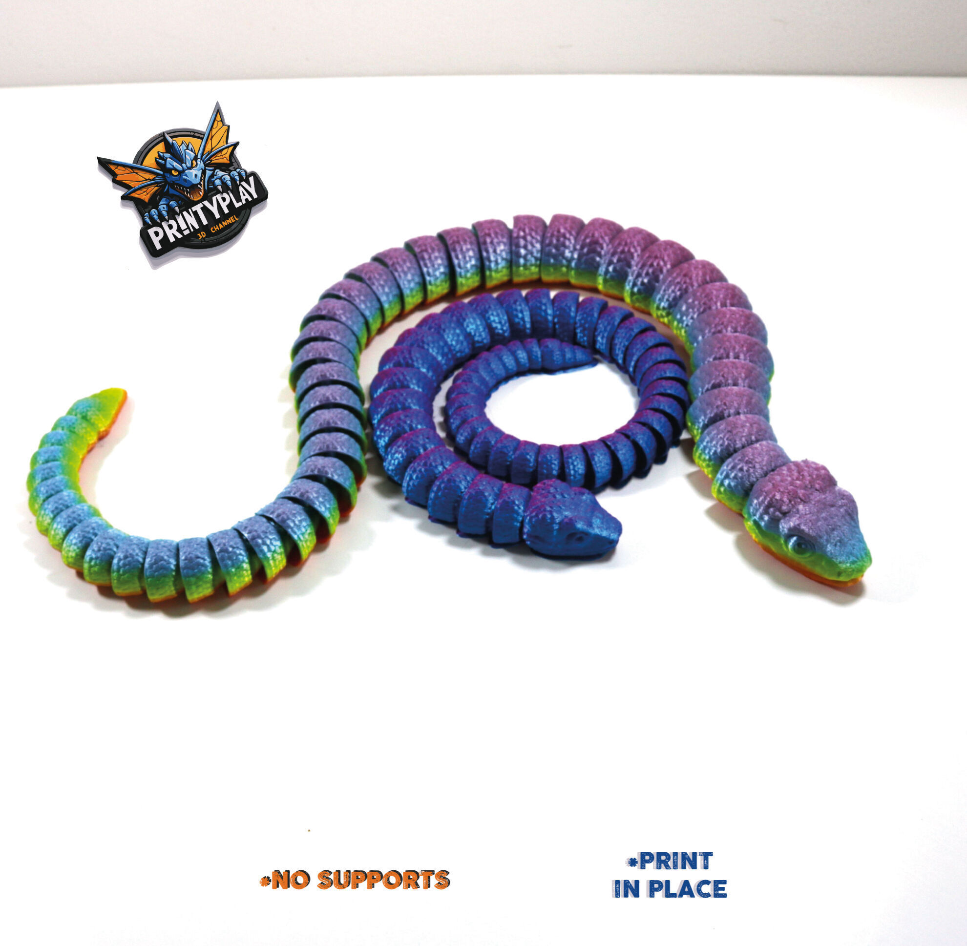 Poisonous amazon snake STL file for 3d printing 3D print model_1