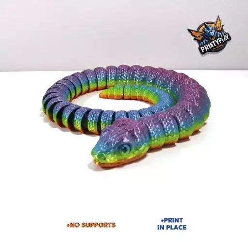 Poisonous amazon snake STL file for 3d printing 3D print model