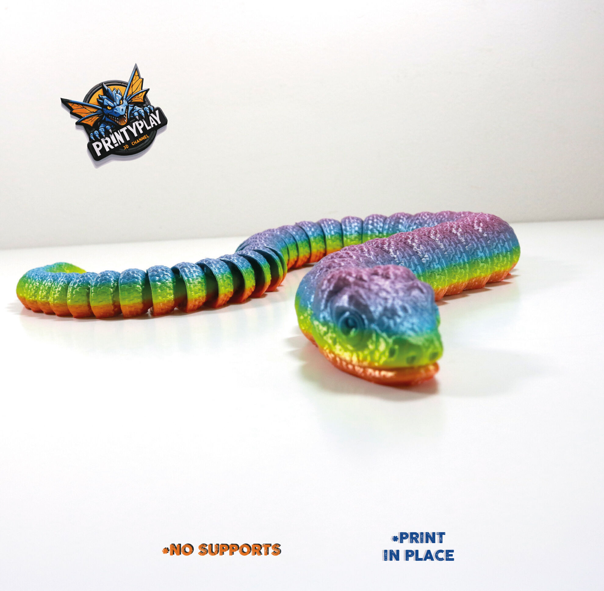 Poisonous amazon snake STL file for 3d printing 3D print model_6