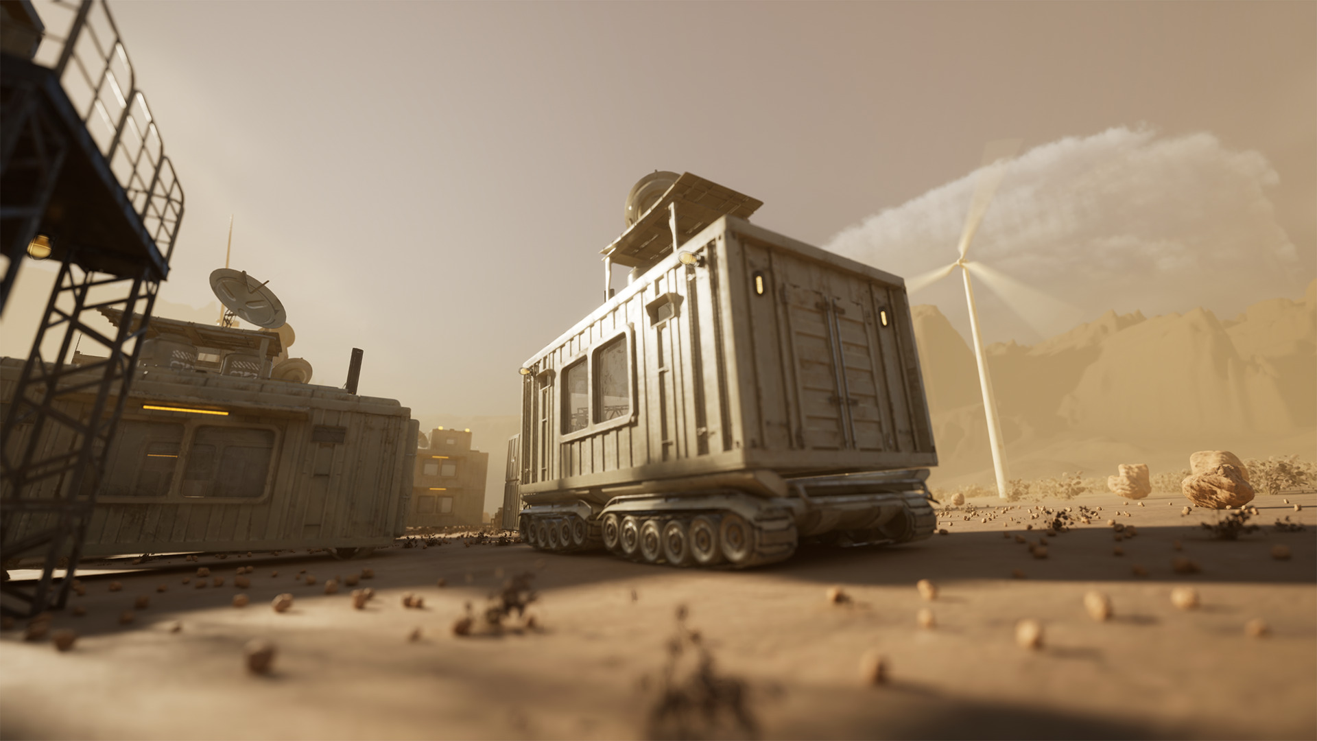Modular Sci-Fi Container Pack Low-poly 3D model_4