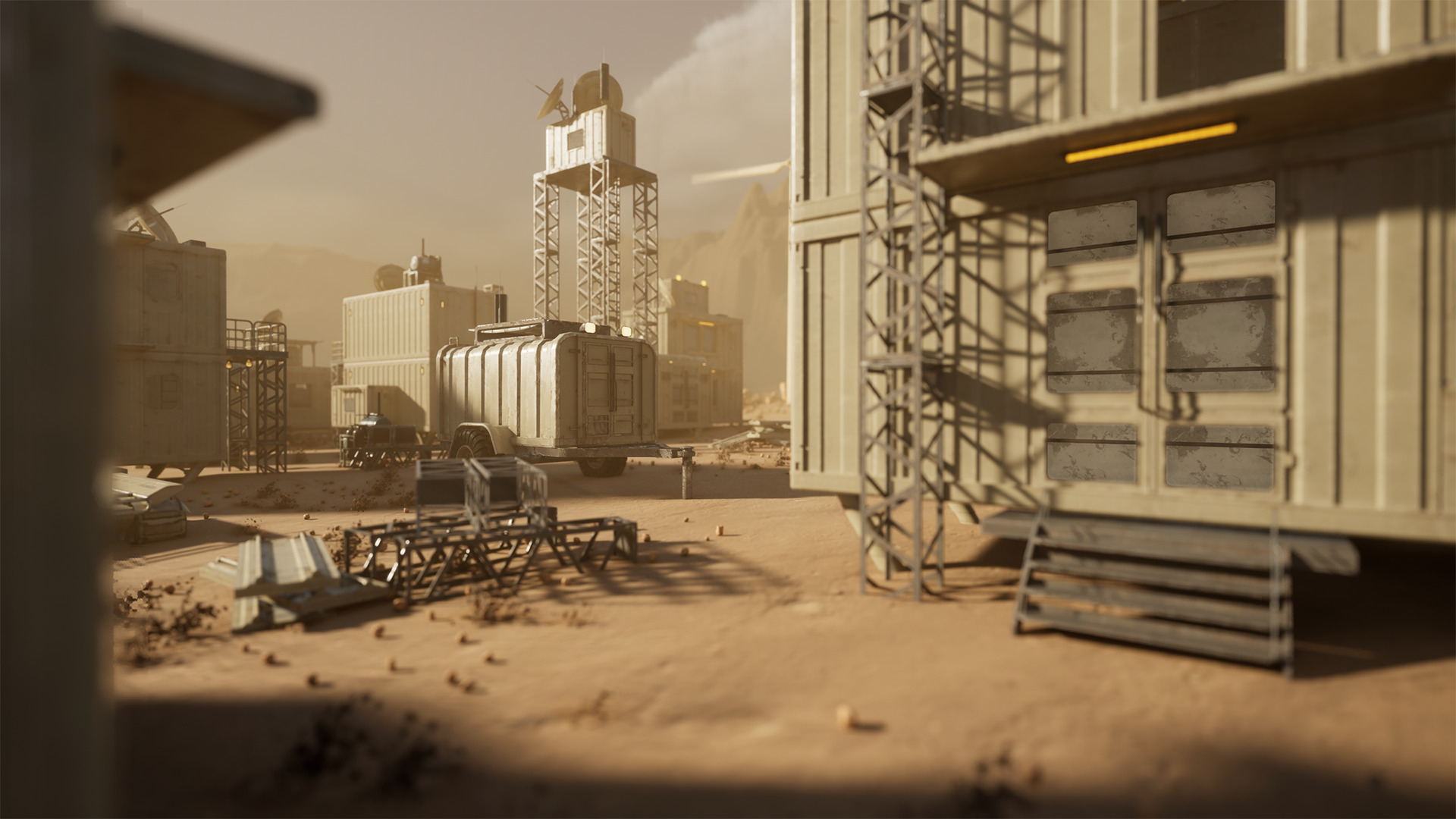 Modular Sci-Fi Container Pack Low-poly 3D model_3