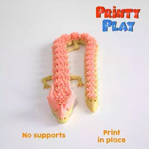 Lotus flower dragon-STL file for 3D Printing