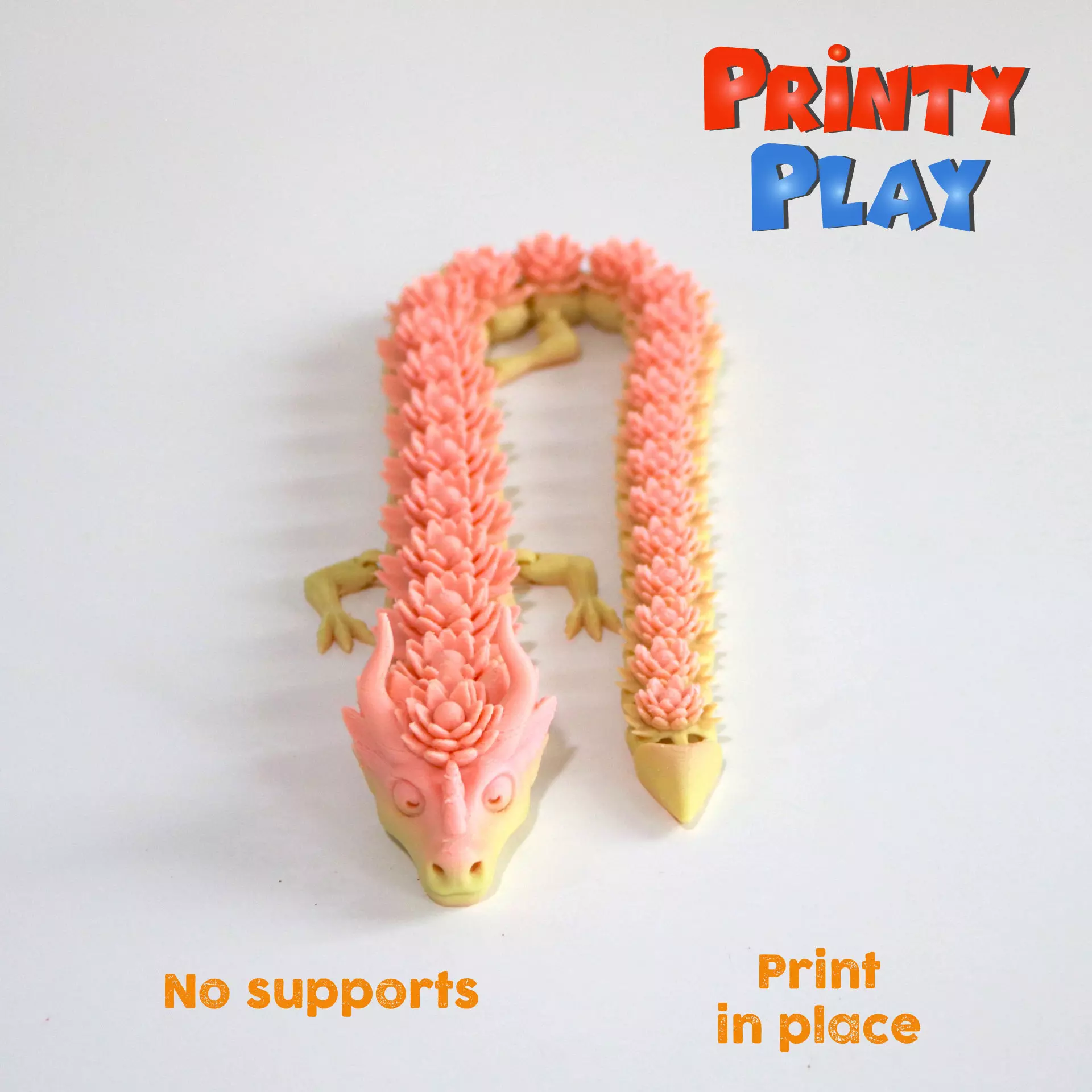 Lotus flower dragon-STL file for 3D Printing 3D print model_0