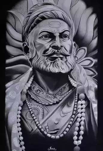 Shivaji Maharaj 3D Bas Relief Model for CNC 3D Printing 3D print model