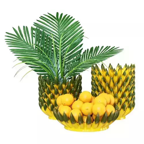 Ceramic Banana Vases 3D model