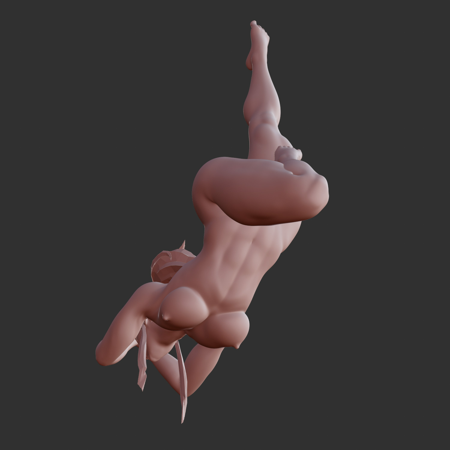 Hot Anime Babe Playing with Herself NSFW STL 3D print model_4