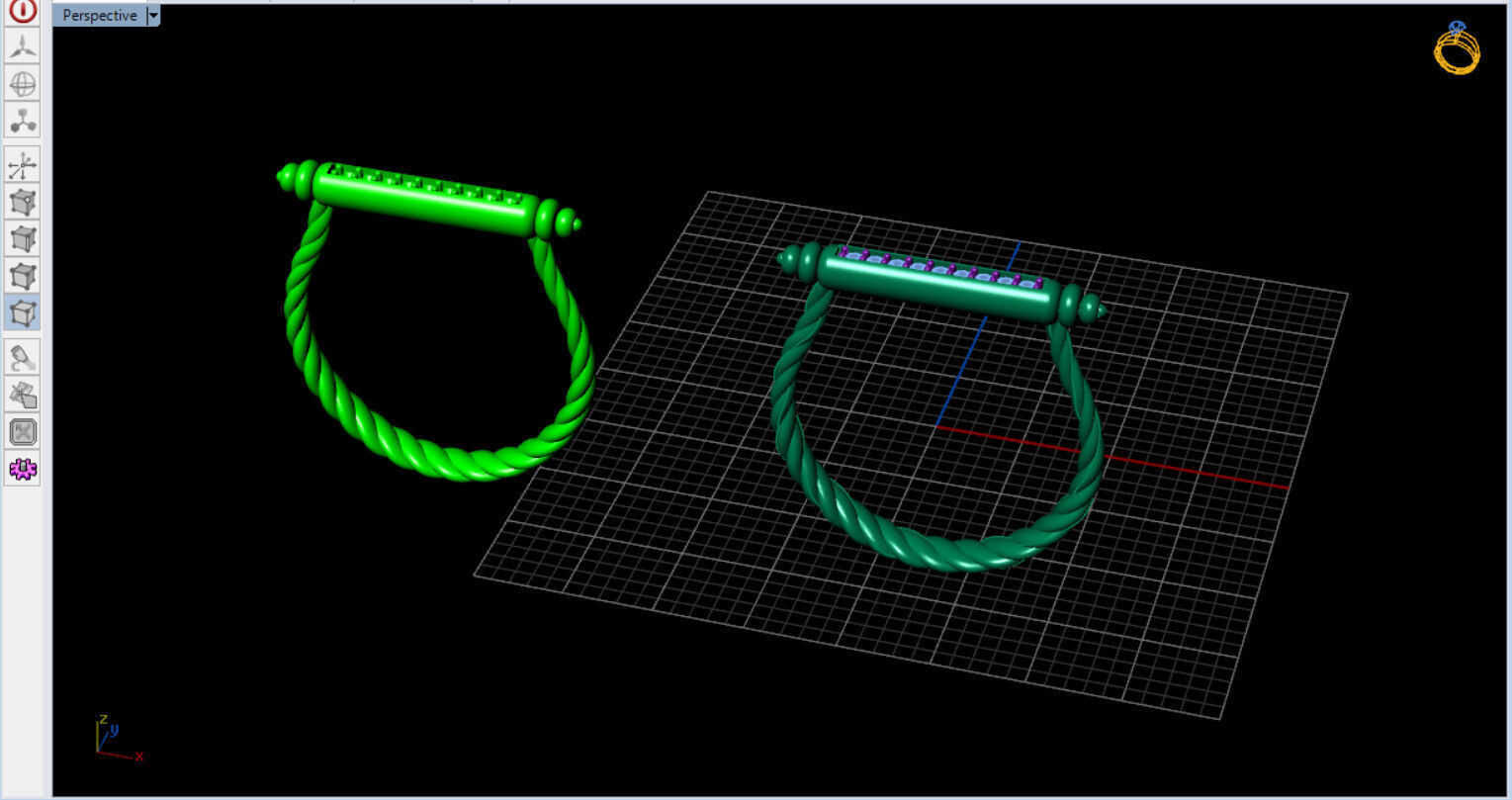 david yurman tin ring  3D print model_11