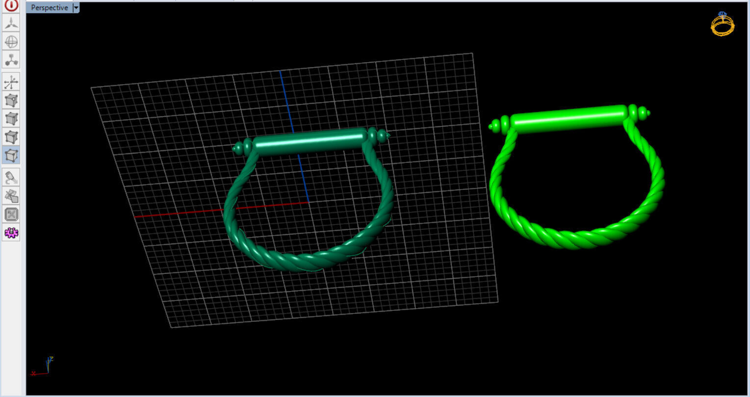 david yurman tin ring  3D print model_17