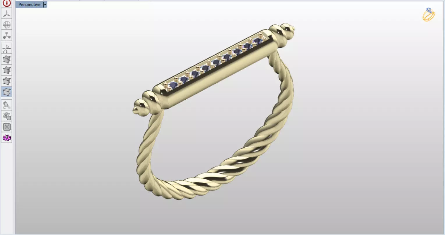 david yurman tin ring  3D print model_0
