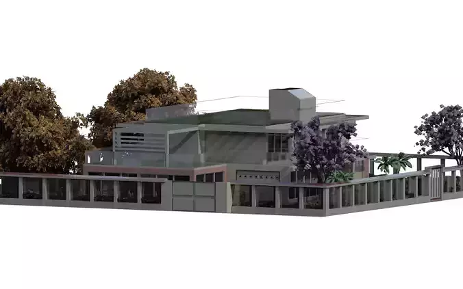 Beautiful forest retreat 3D model