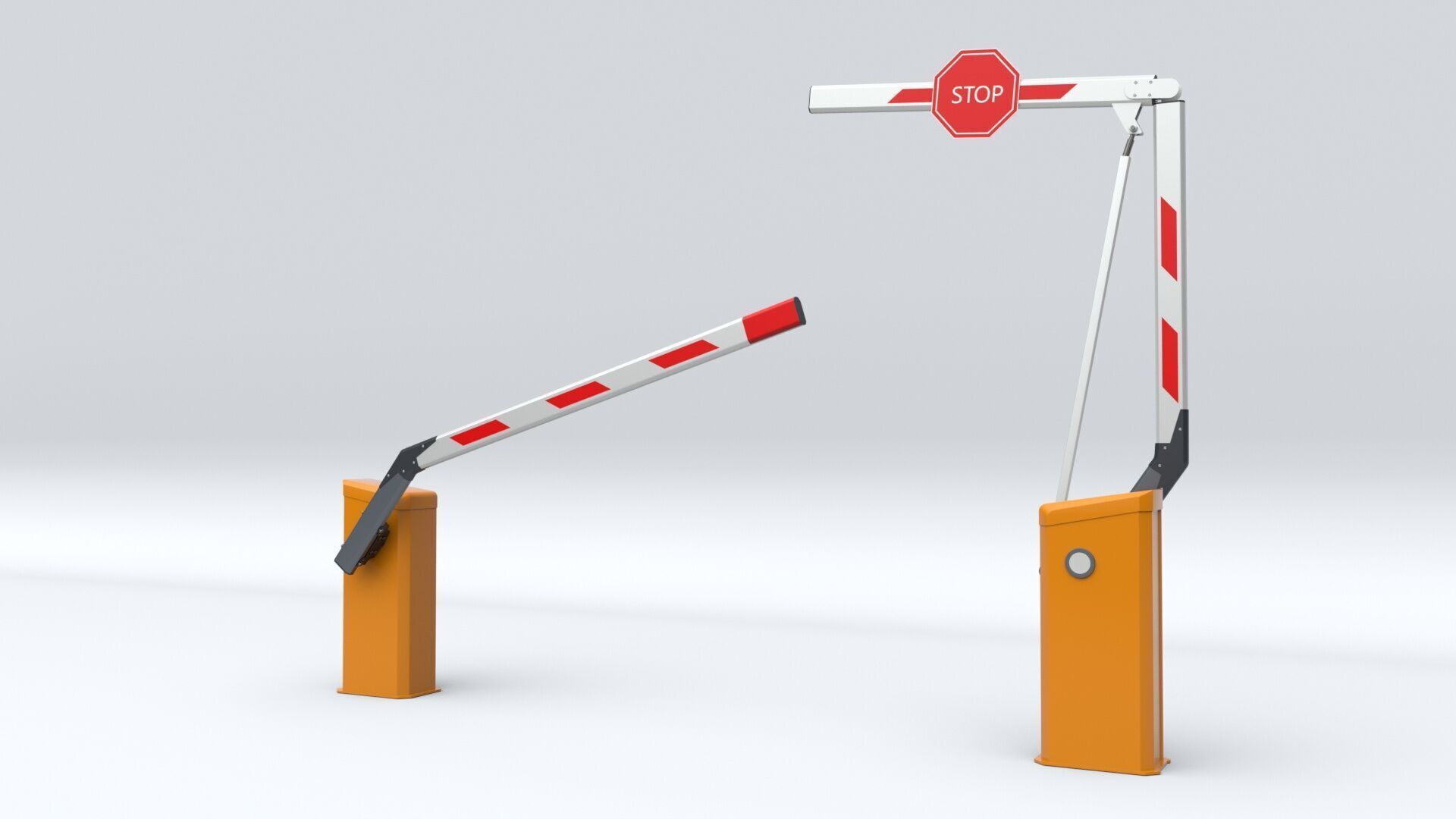 Car Parking Barrier 3D model_23