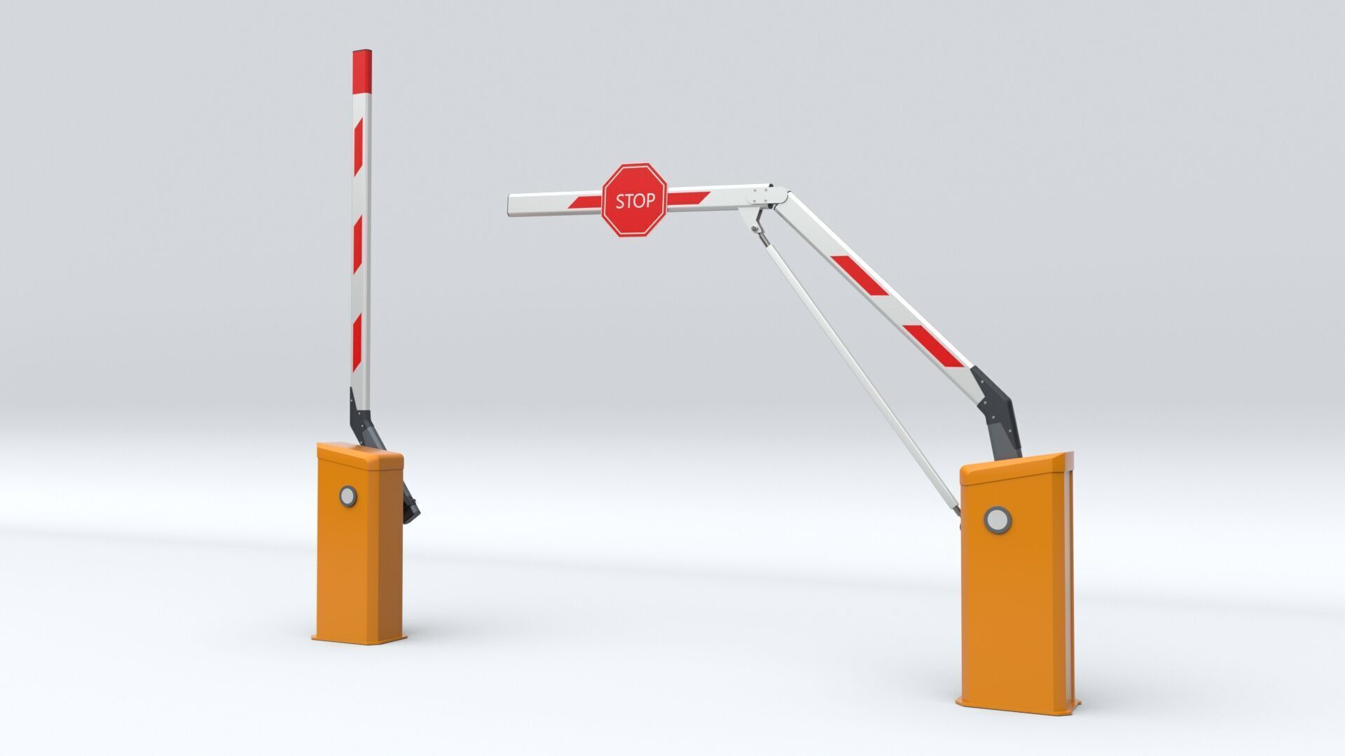 Car Parking Barrier 3D model_17