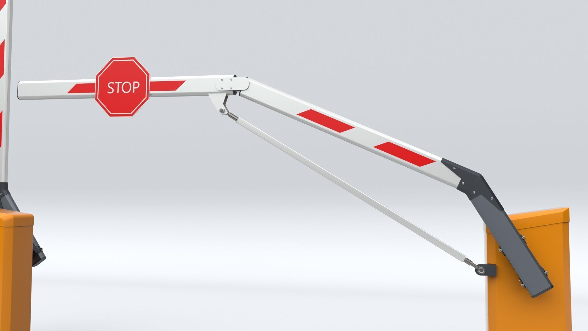 Car Parking Barrier 3D model_22