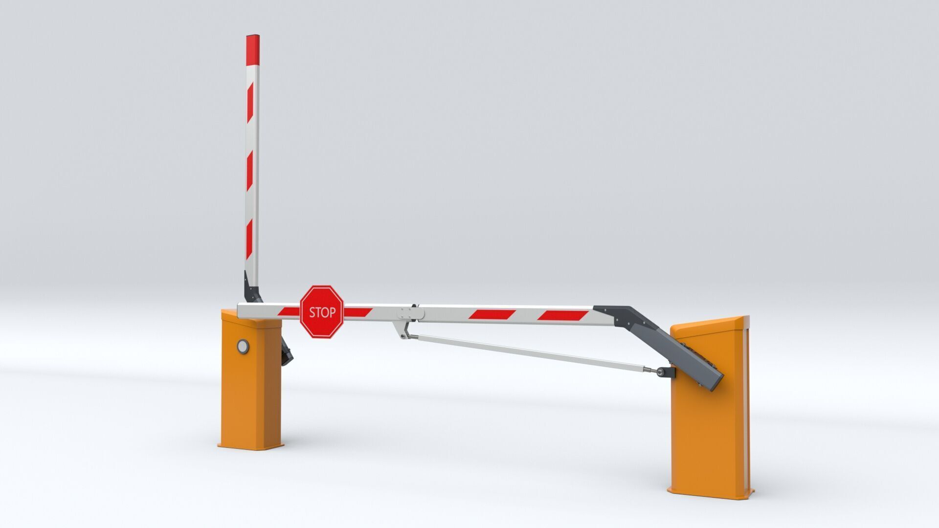 Car Parking Barrier 3D model_11