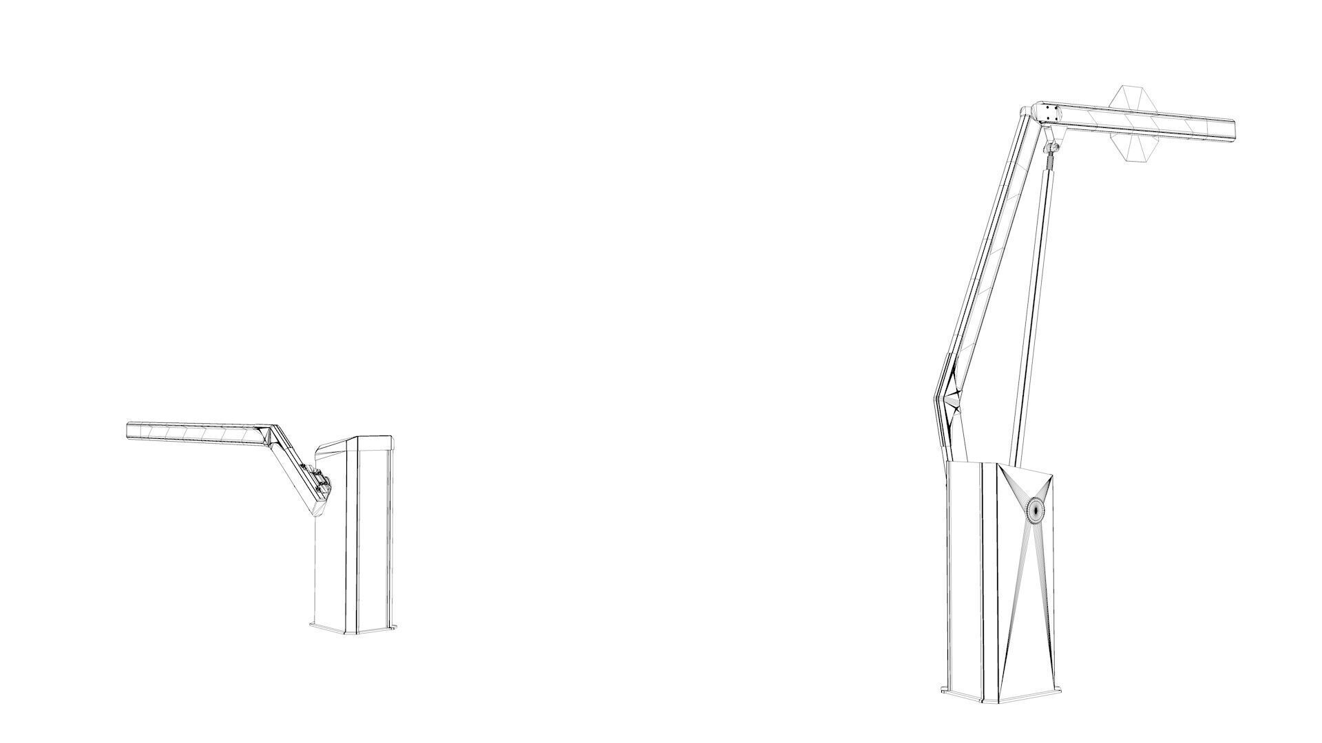 Car Parking Barrier 3D model_29