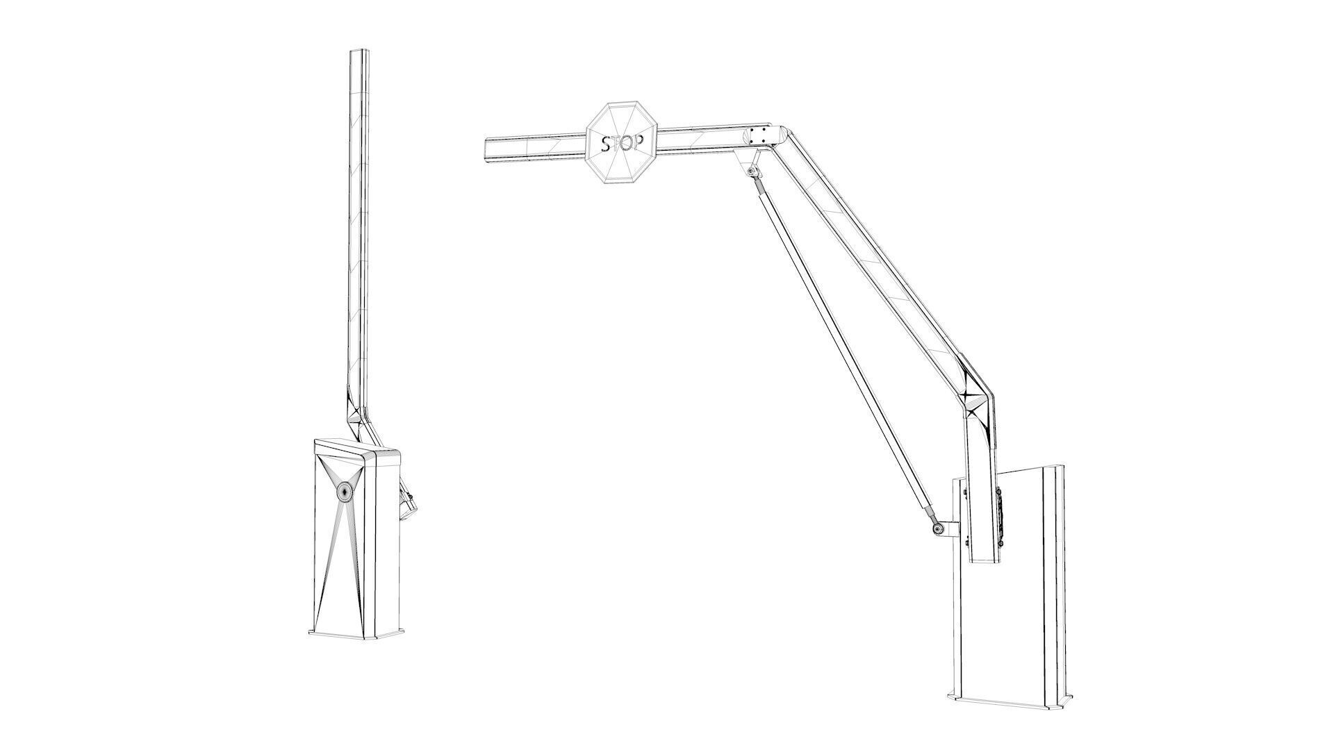 Car Parking Barrier 3D model_30