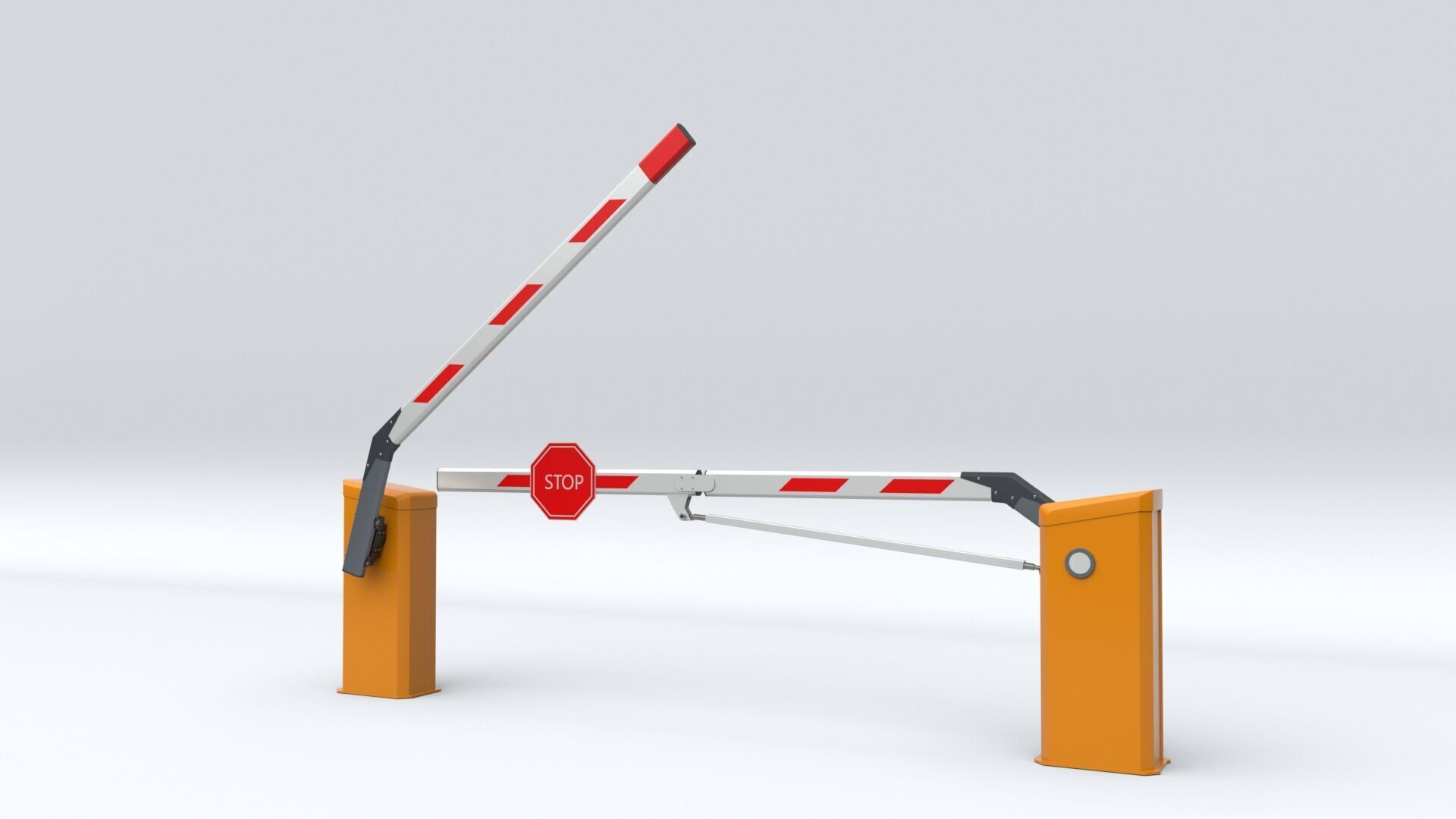 Car Parking Barrier 3D model_26