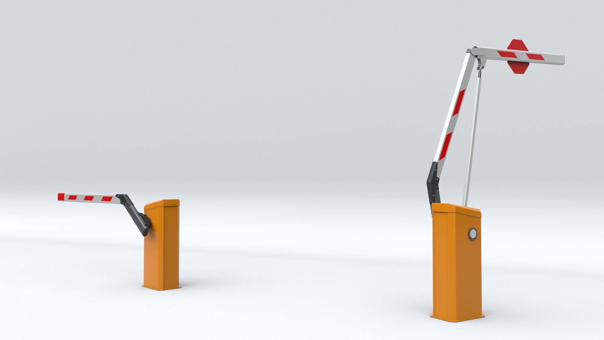 Car Parking Barrier 3D model_3