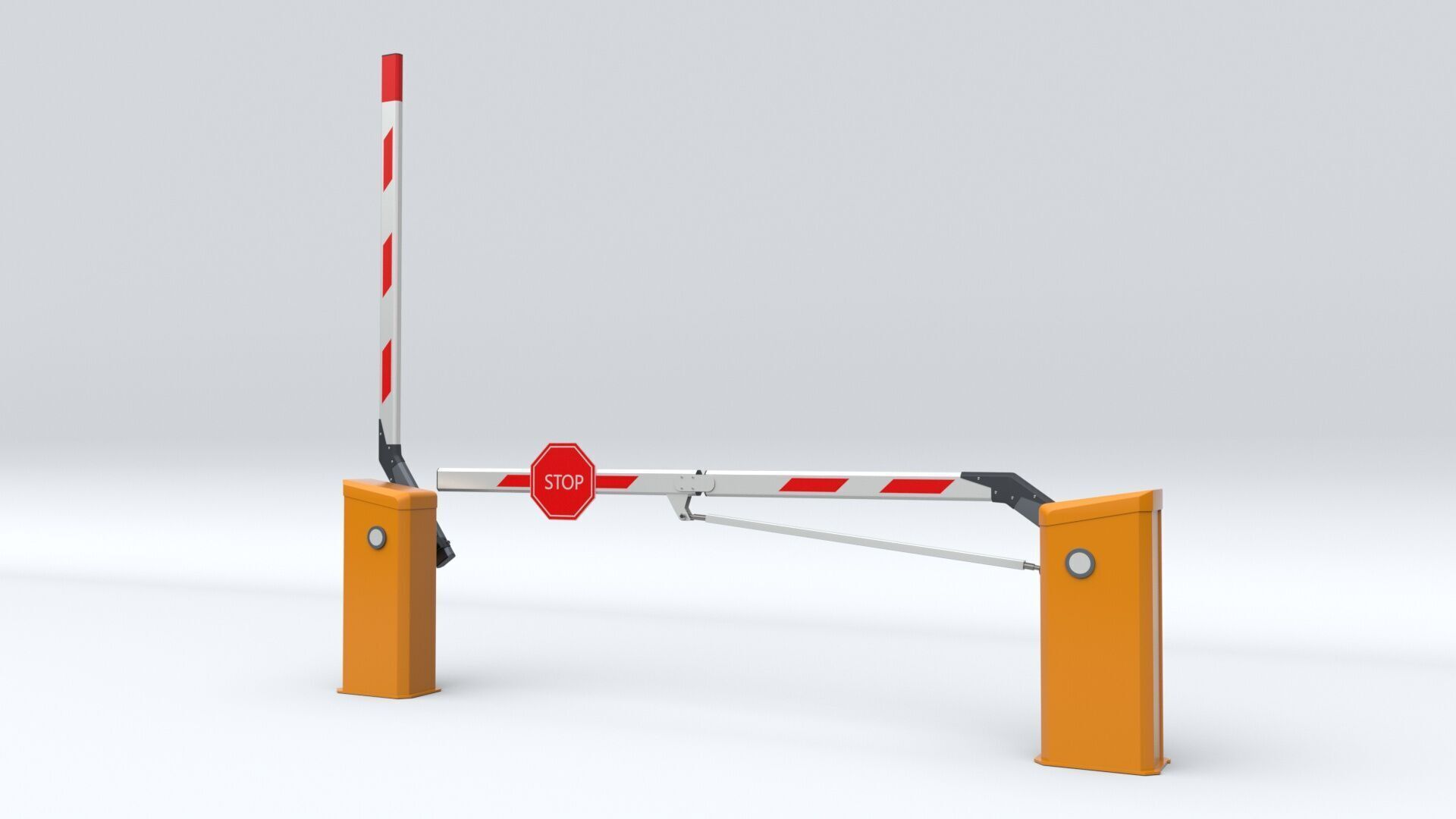 Car Parking Barrier 3D model_18