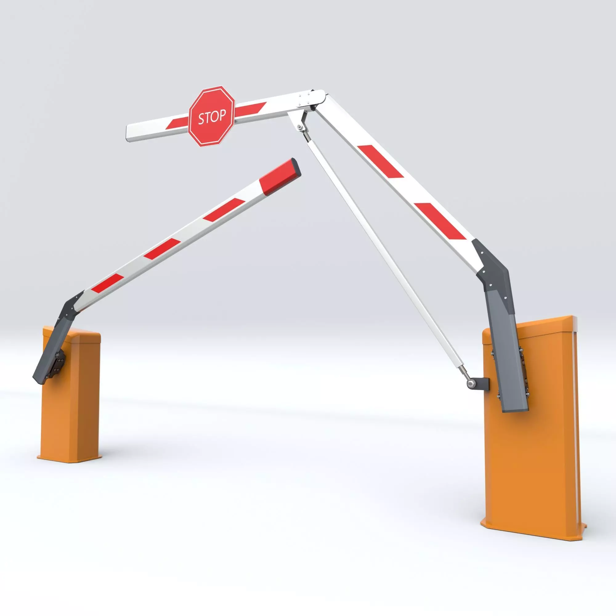 Car Parking Barrier 3D model_0