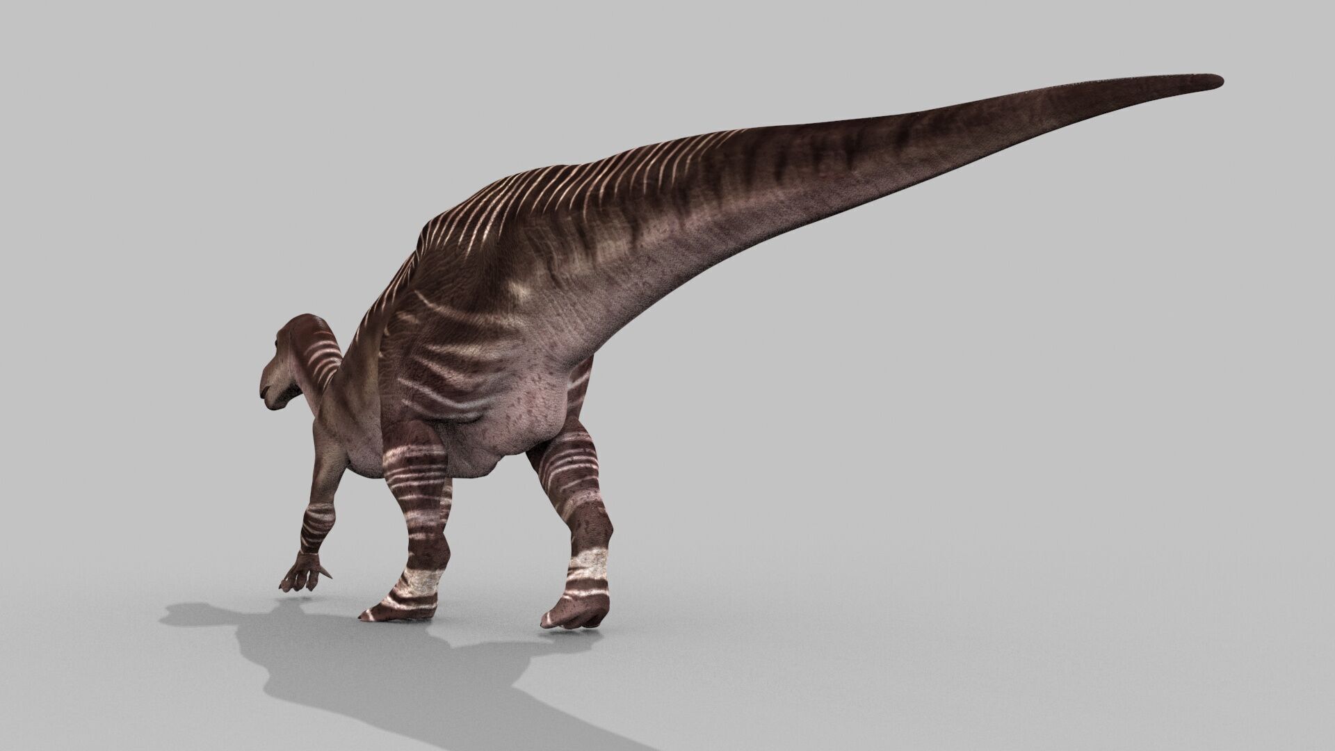 Iguanodon Lives 8K - 3d animated model 3D model_12