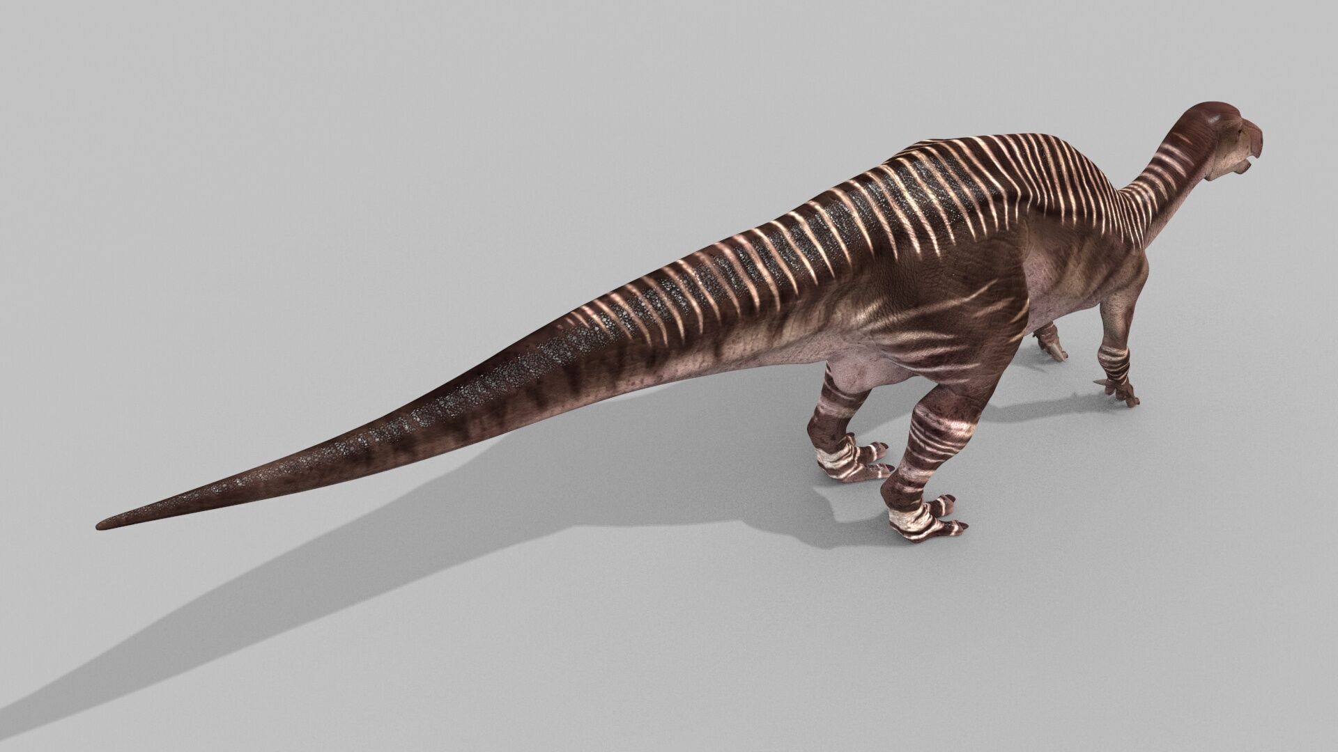 Iguanodon Lives 8K - 3d animated model 3D model_16