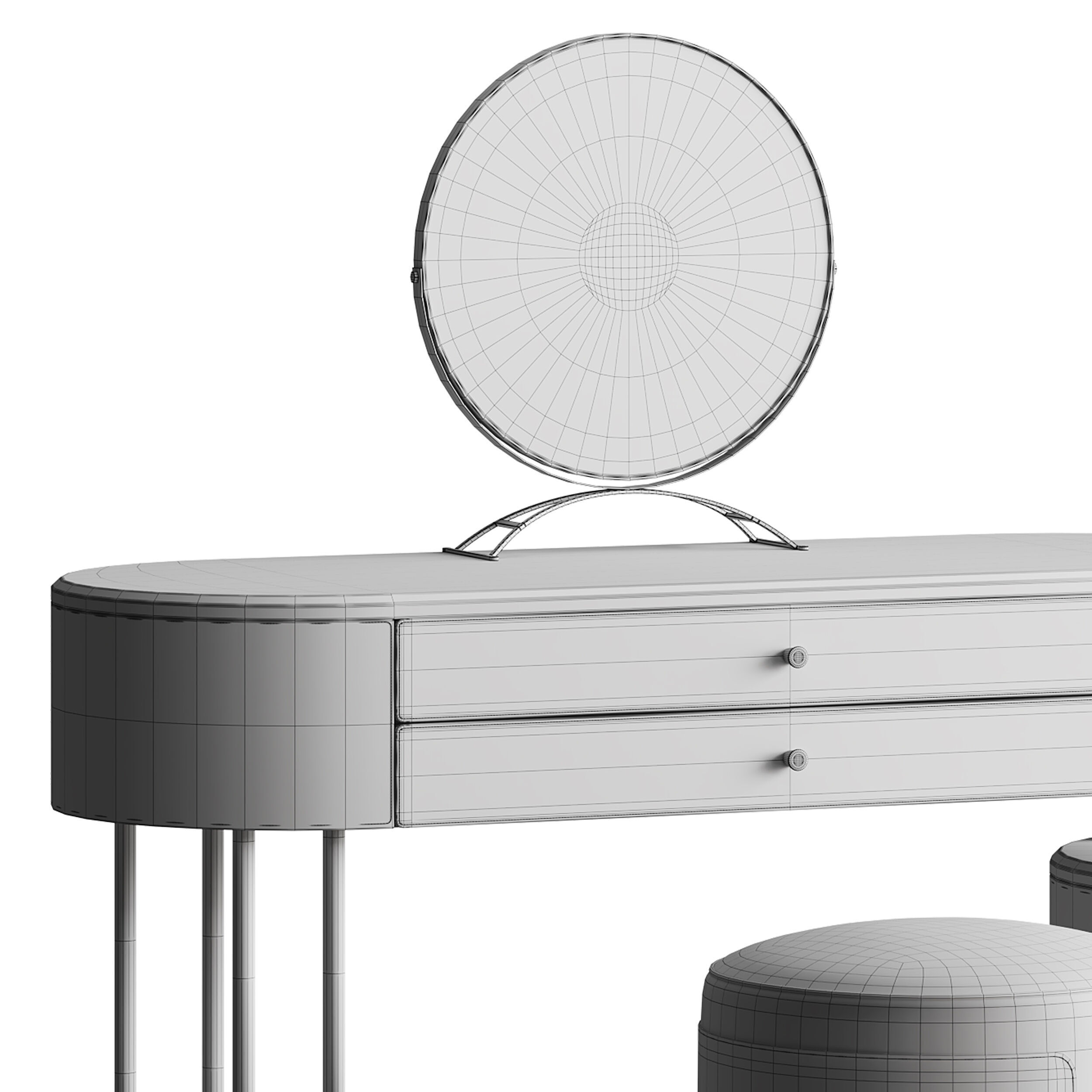 Coiffeuse Maxine 3D model_14