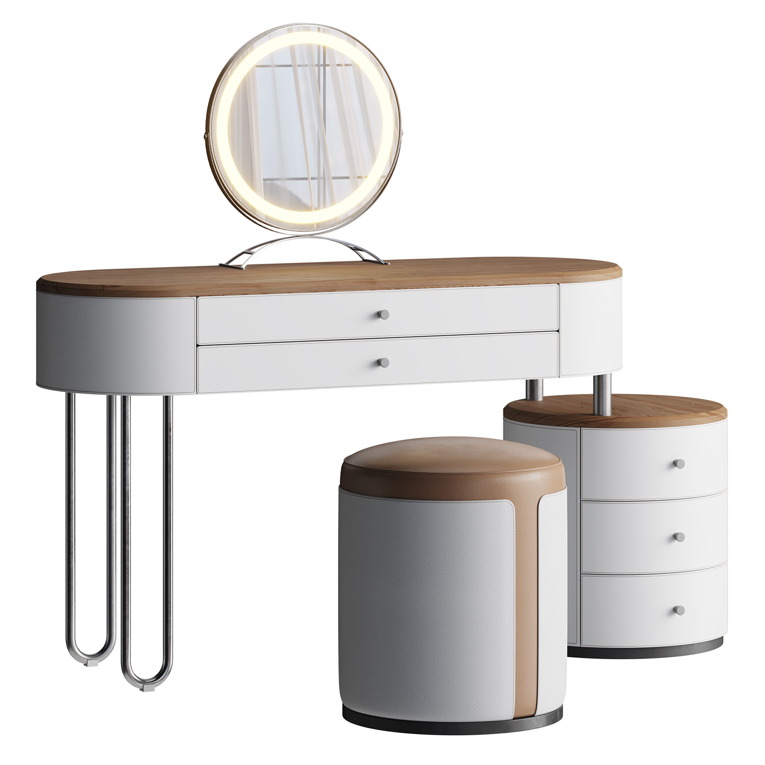 Coiffeuse Maxine 3D model_2