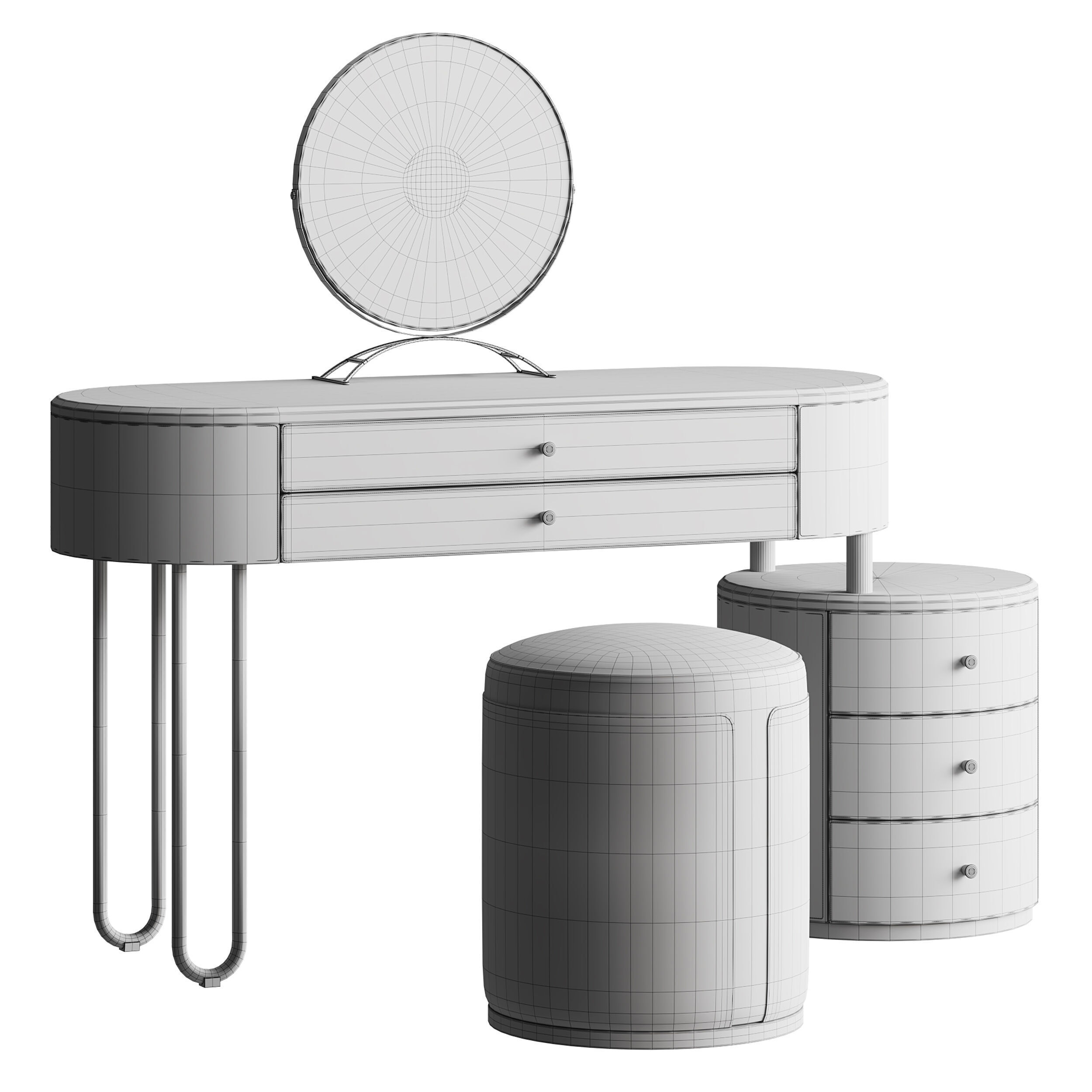 Coiffeuse Maxine 3D model_13