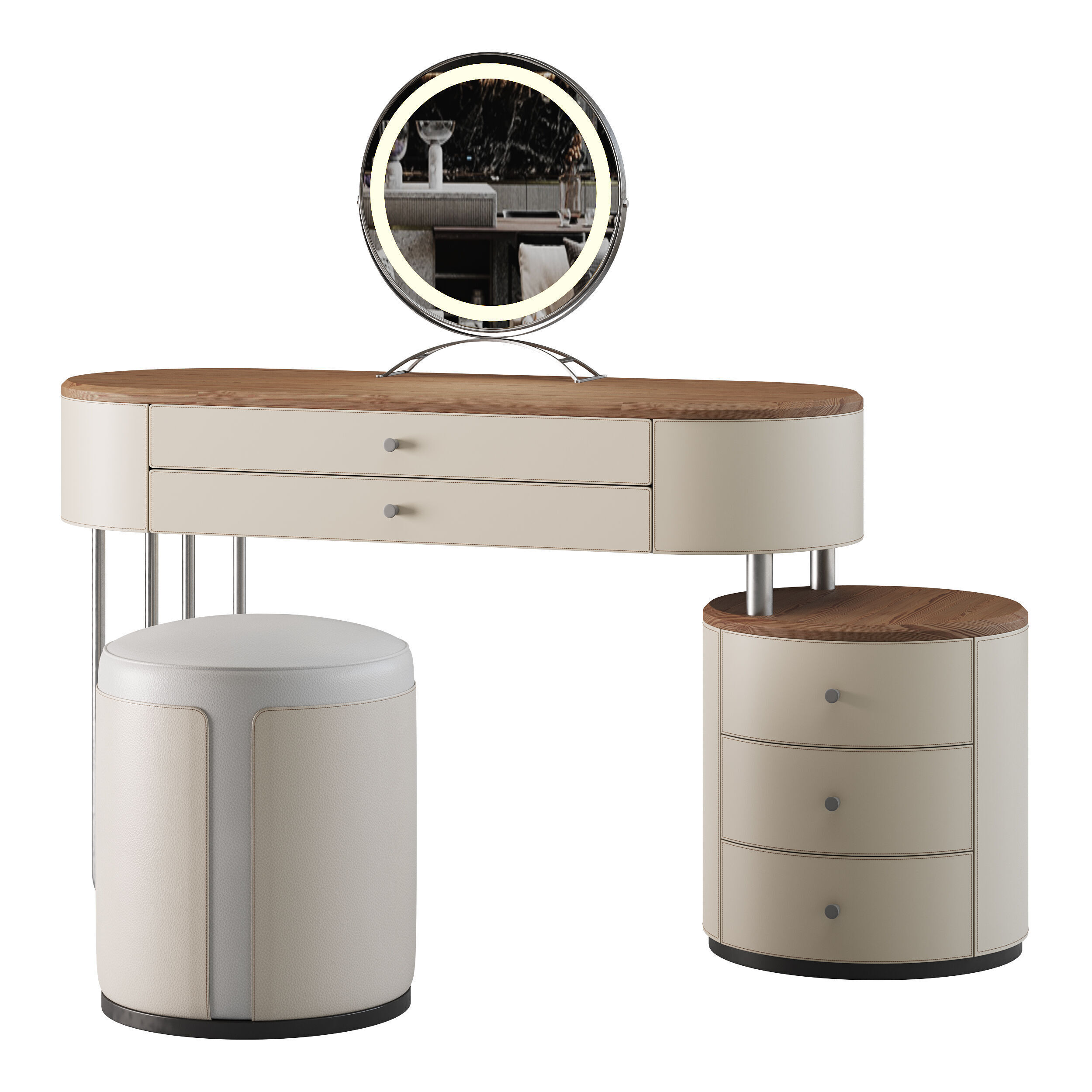 Coiffeuse Maxine 3D model_6