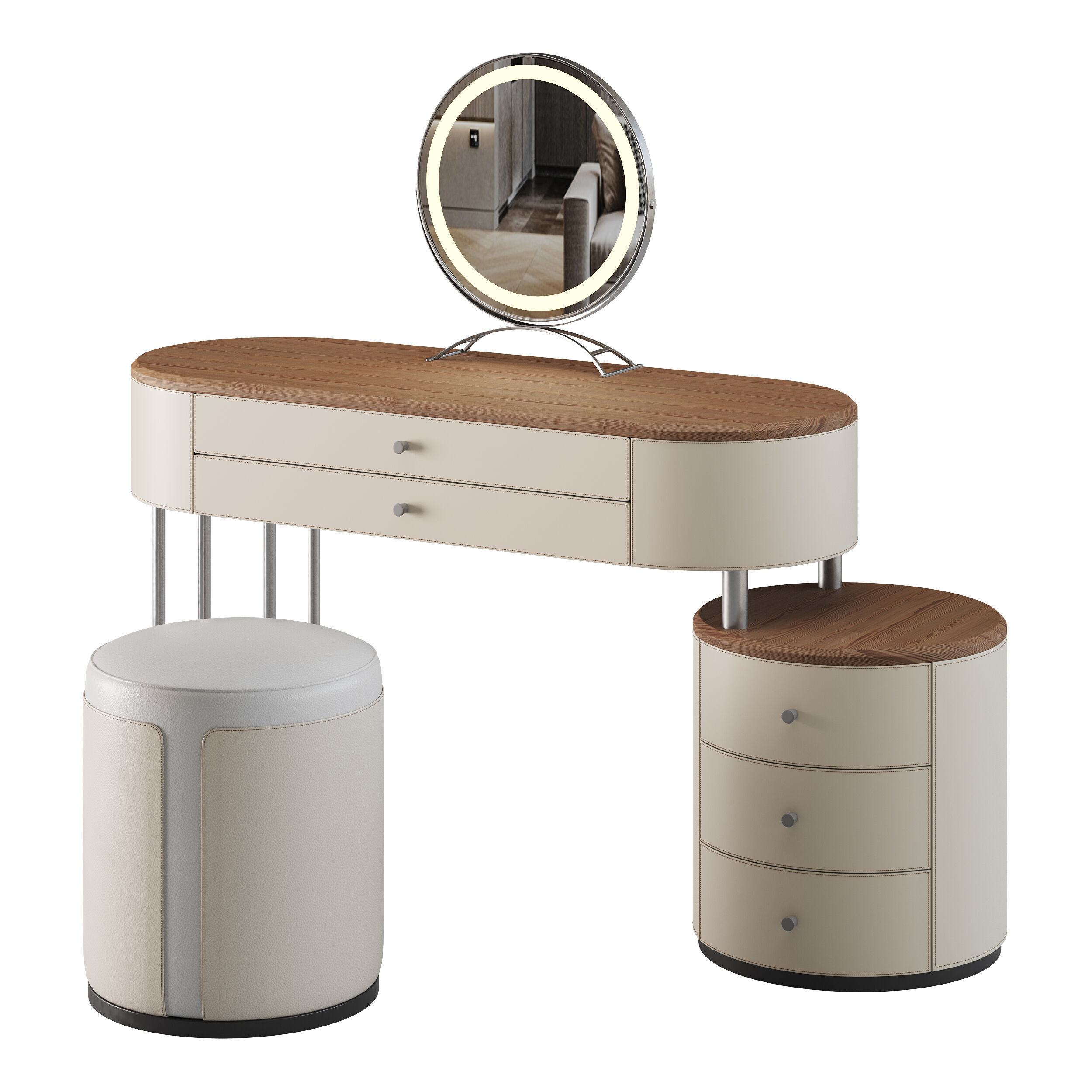 Coiffeuse Maxine 3D model_7