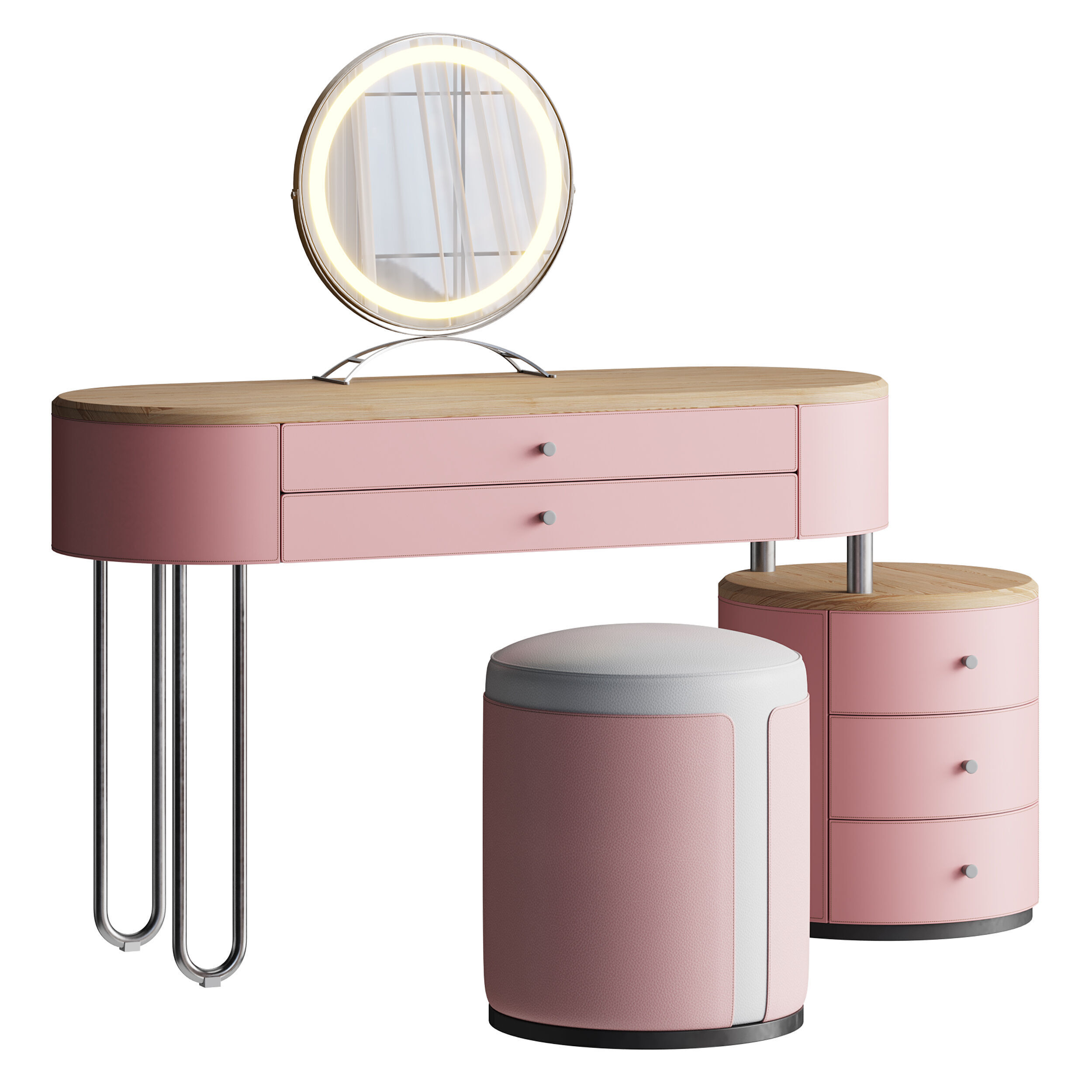 Coiffeuse Maxine 3D model_1