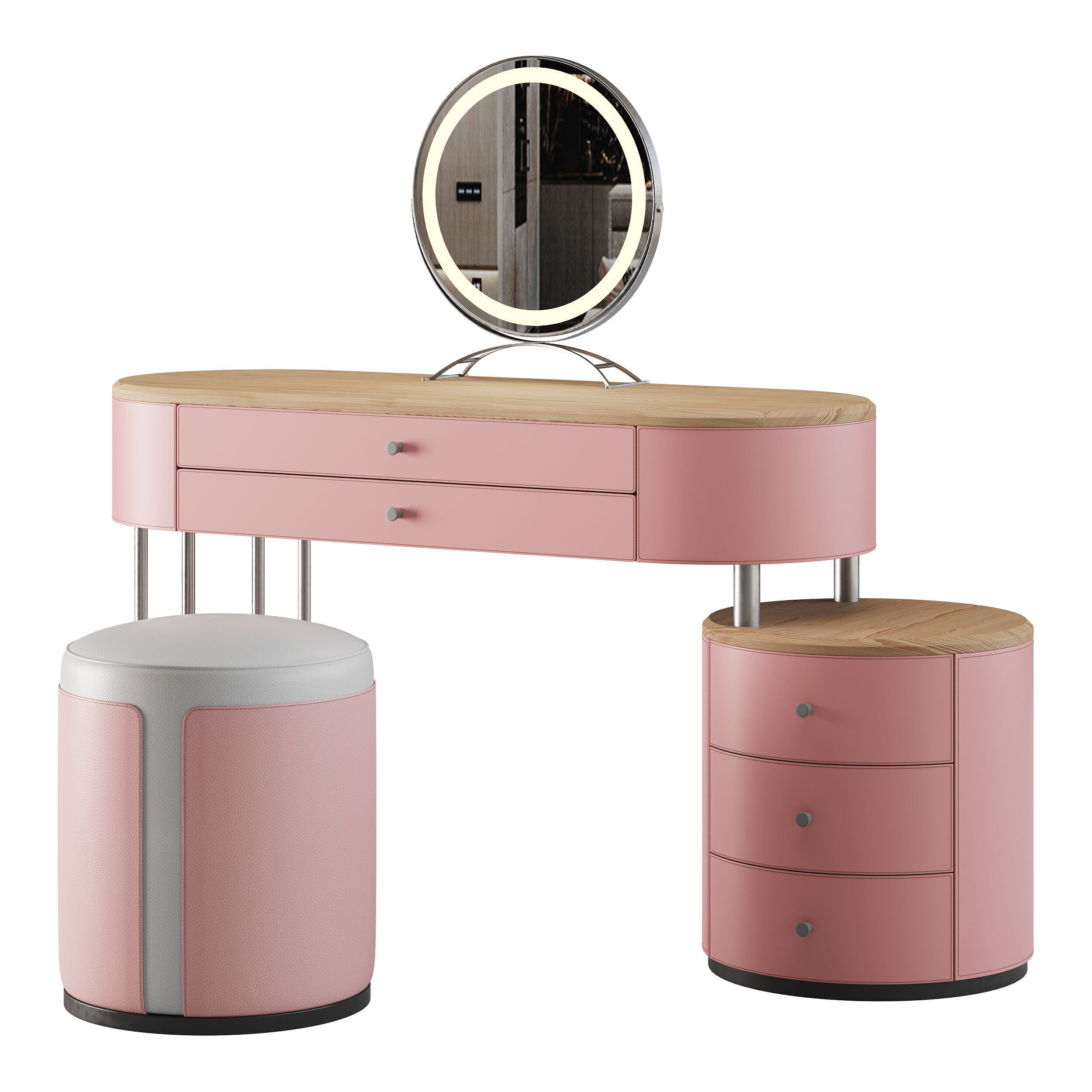 Coiffeuse Maxine 3D model_4