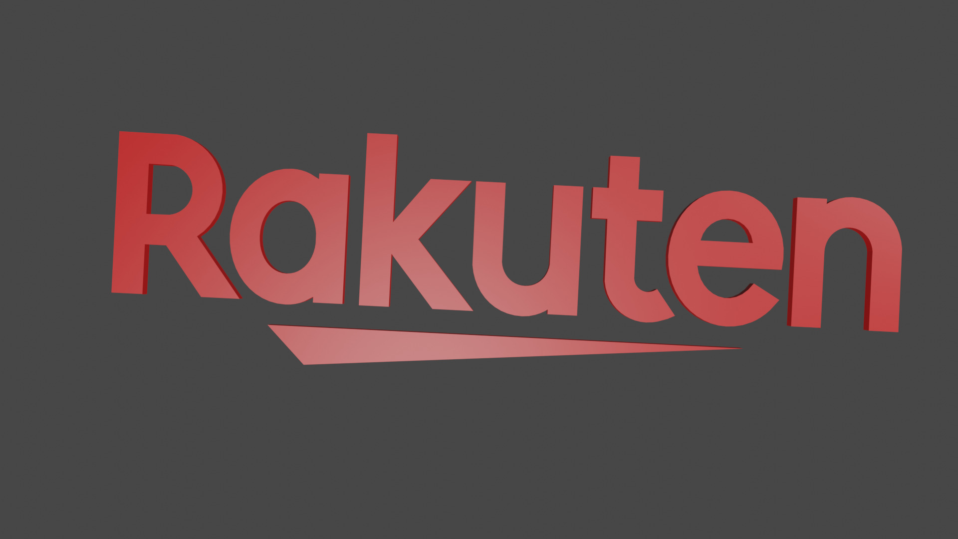 rakuten Logo Low-poly 3D model_2