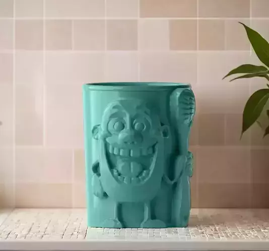 Happy Fella Toothbrush Vase 3D print model